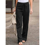 Women's Wide Leg Drawstring Trousers