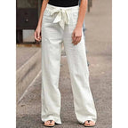 Women's Wide Leg Drawstring Trousers