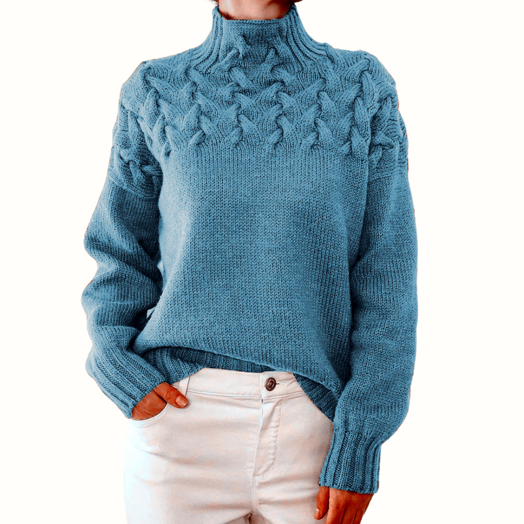 Women's Ribbed Cable Knit Jumper