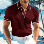 Men's Ribbed Trim Polo