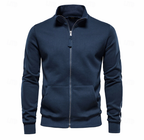 Men's Stand Collar Sweatshirt Jacket
