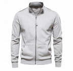 Men's Stand Collar Sweatshirt Jacket