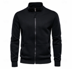 Men's Stand Collar Sweatshirt Jacket