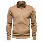 Men's Stand Collar Sweatshirt Jacket