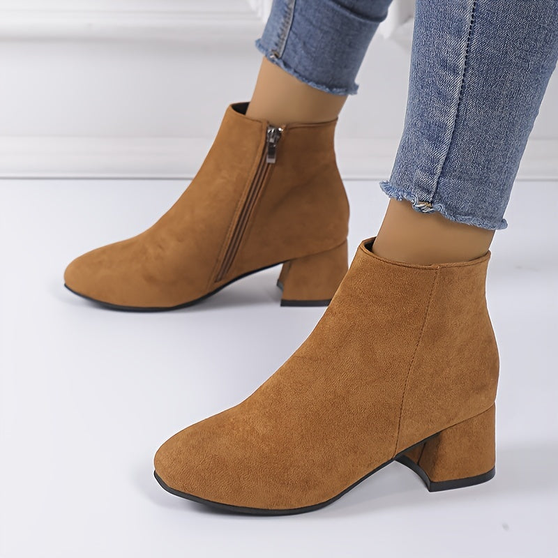 Women's Chelsea Block-Heel Ankle Boot