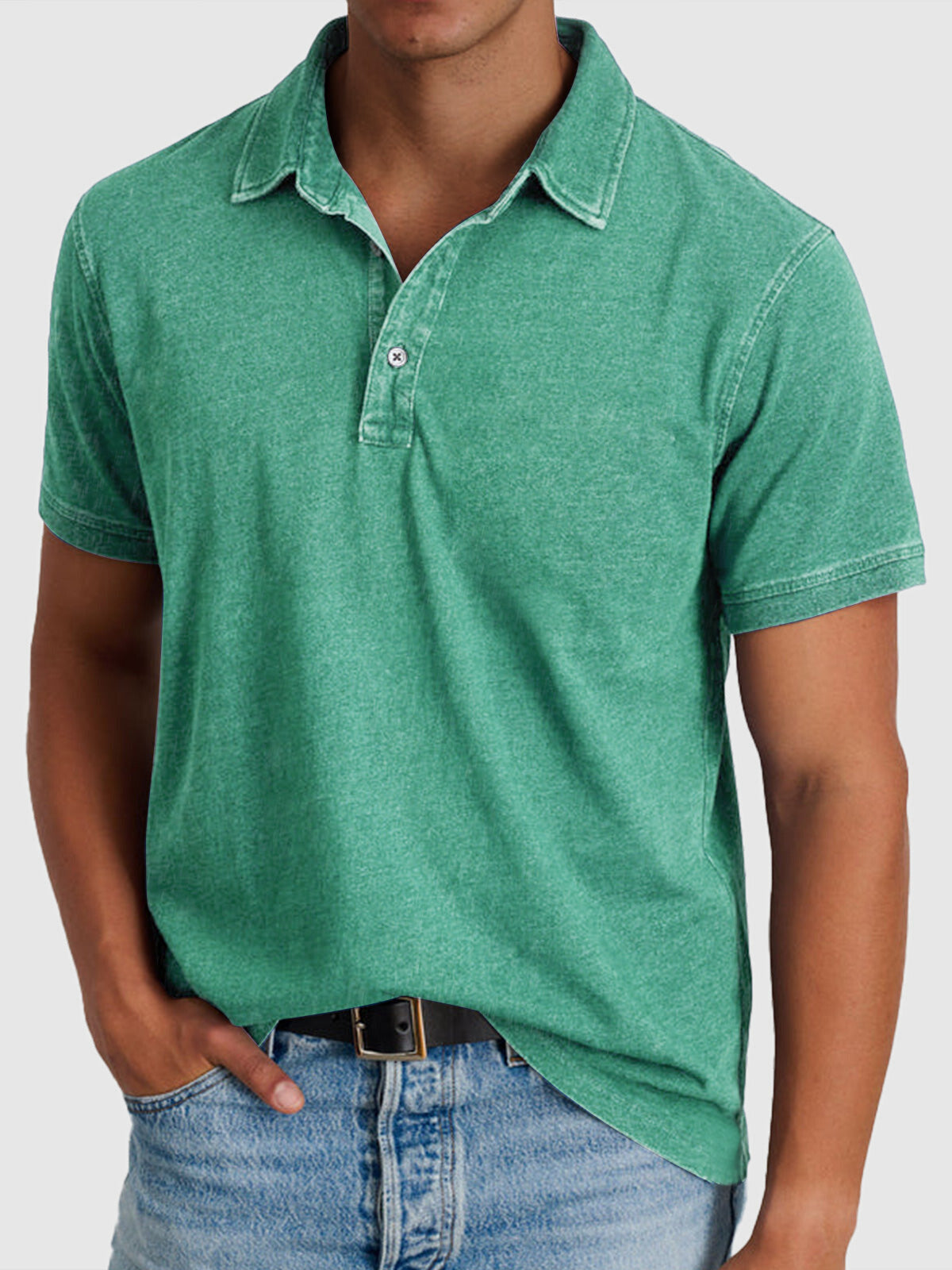 Men's Washed Regular Polo Shirt