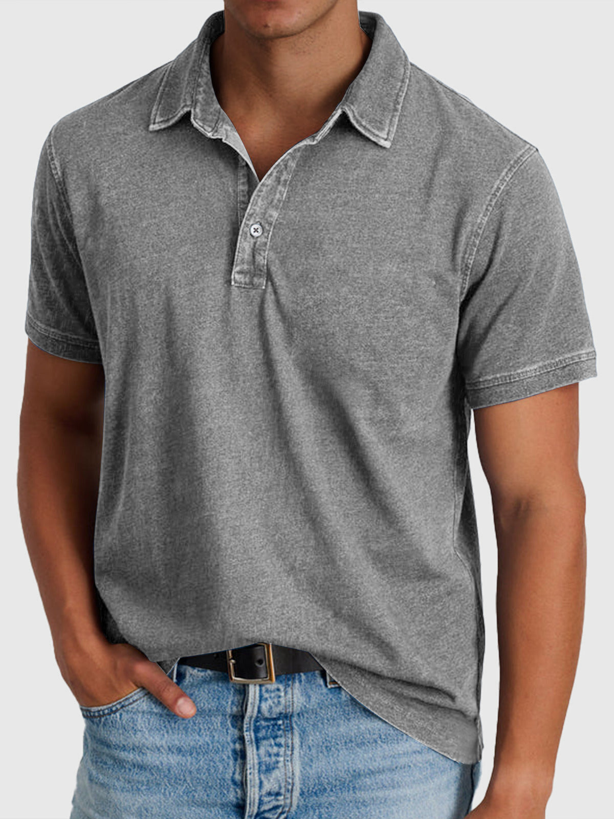 Men's Washed Regular Polo Shirt