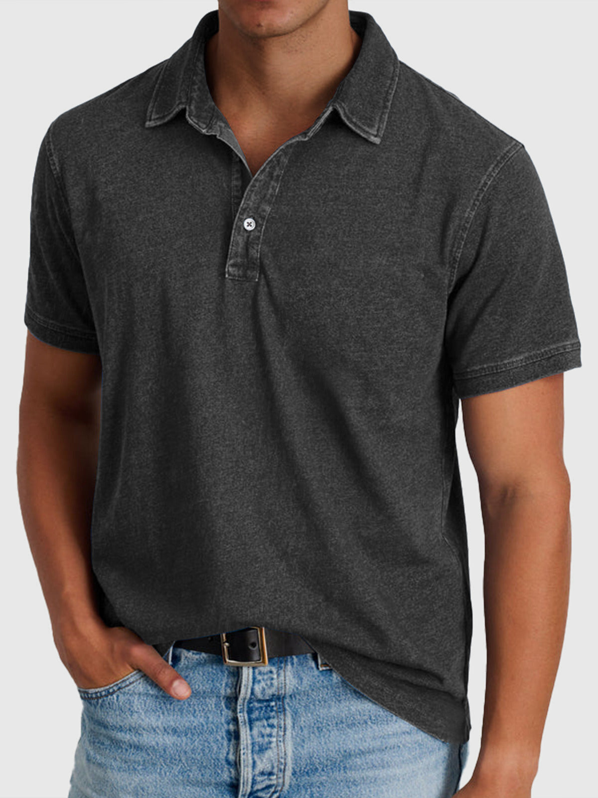 Men's Washed Regular Polo Shirt