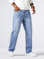 Men's Washed Straight Leg Denim