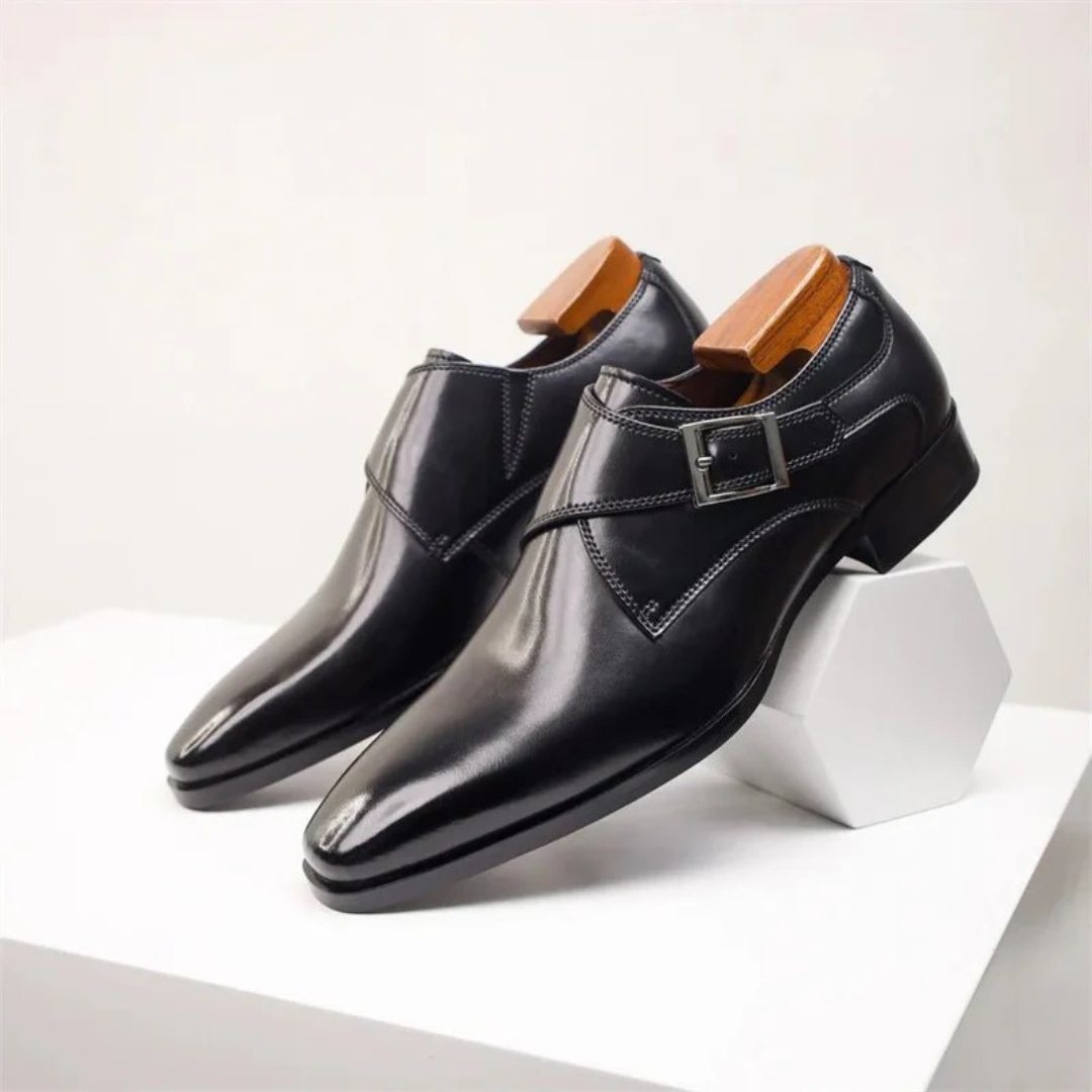 Men's Buckled Monk Strap Shoes