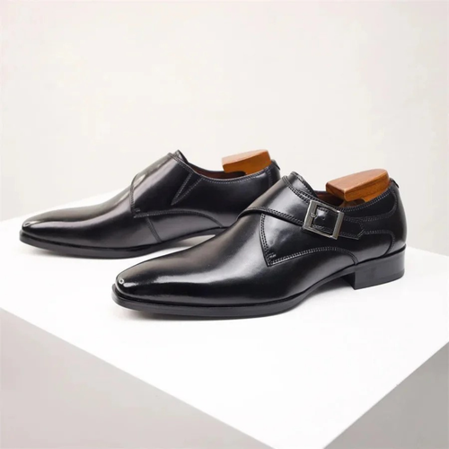 Men's Buckled Monk Strap Shoes