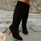 Women's Block Heel Knee-High Boots