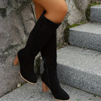 Women's Block Heel Knee-High Boots