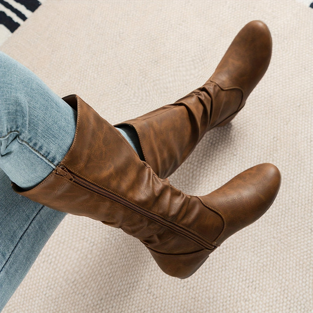 Women's Brown Knee-High Boots