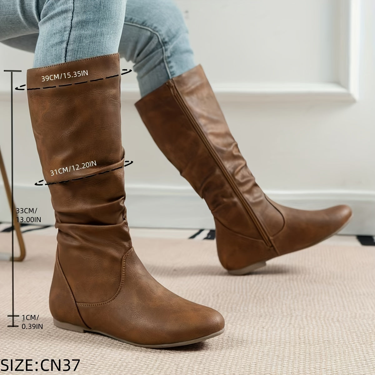Women's Brown Knee-High Boots