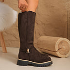 Women's Block-Heel Knee-High Boots