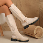 Women's Block-Heel Knee-High Boots