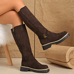 Women's Block-Heel Knee-High Boots