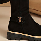 Women's Block-Heel Knee-High Boots