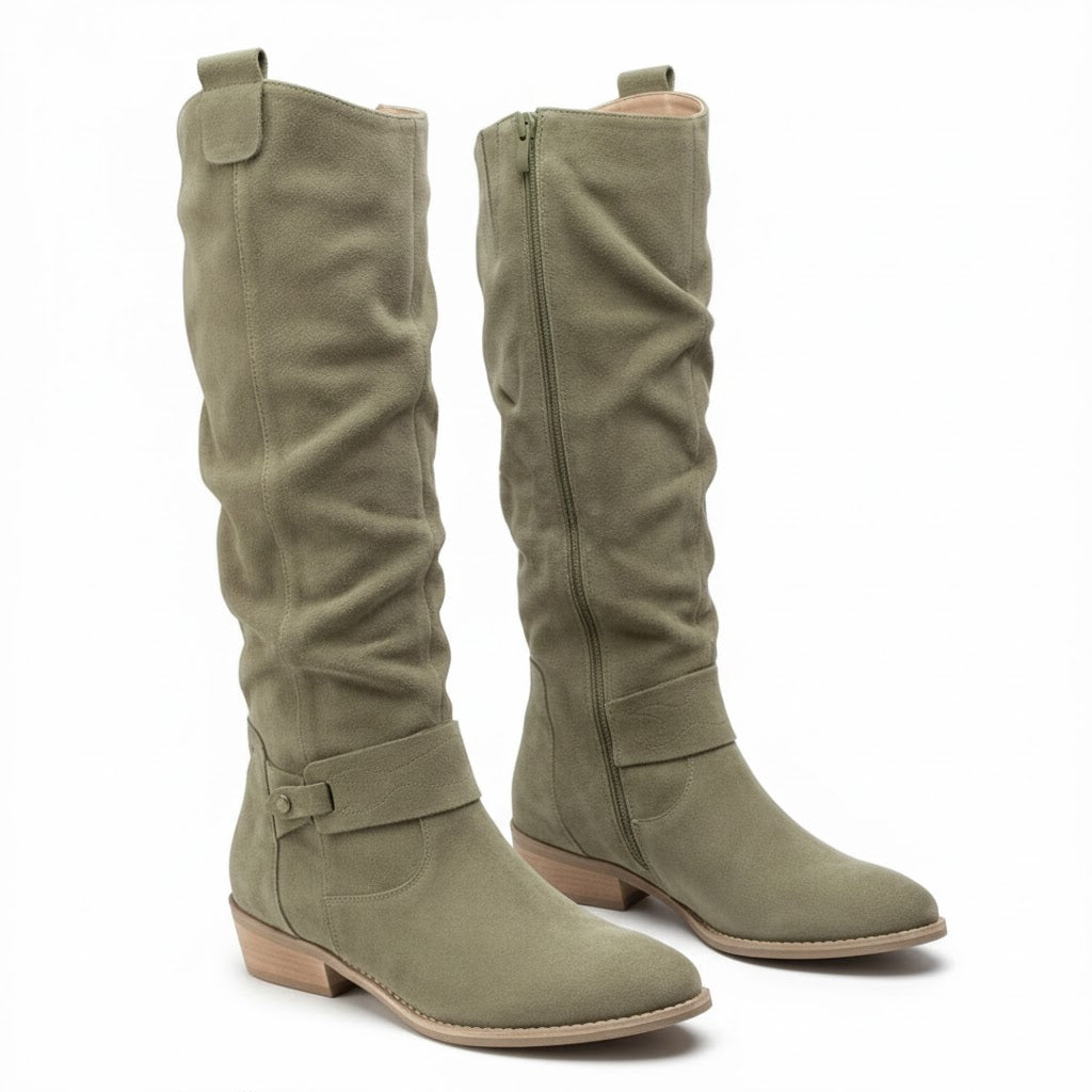 Women's Ankle-Strap Slouch Boots