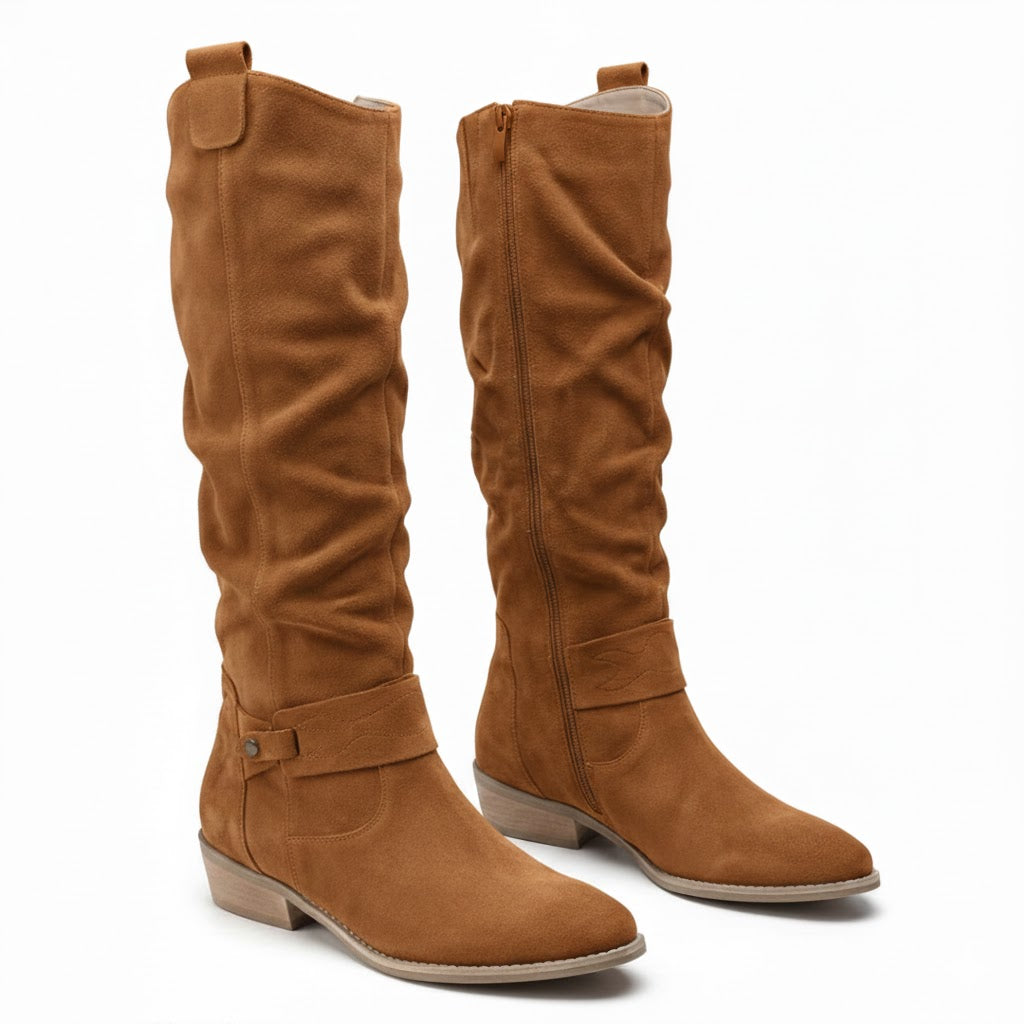 Women's Ankle-Strap Slouch Boots