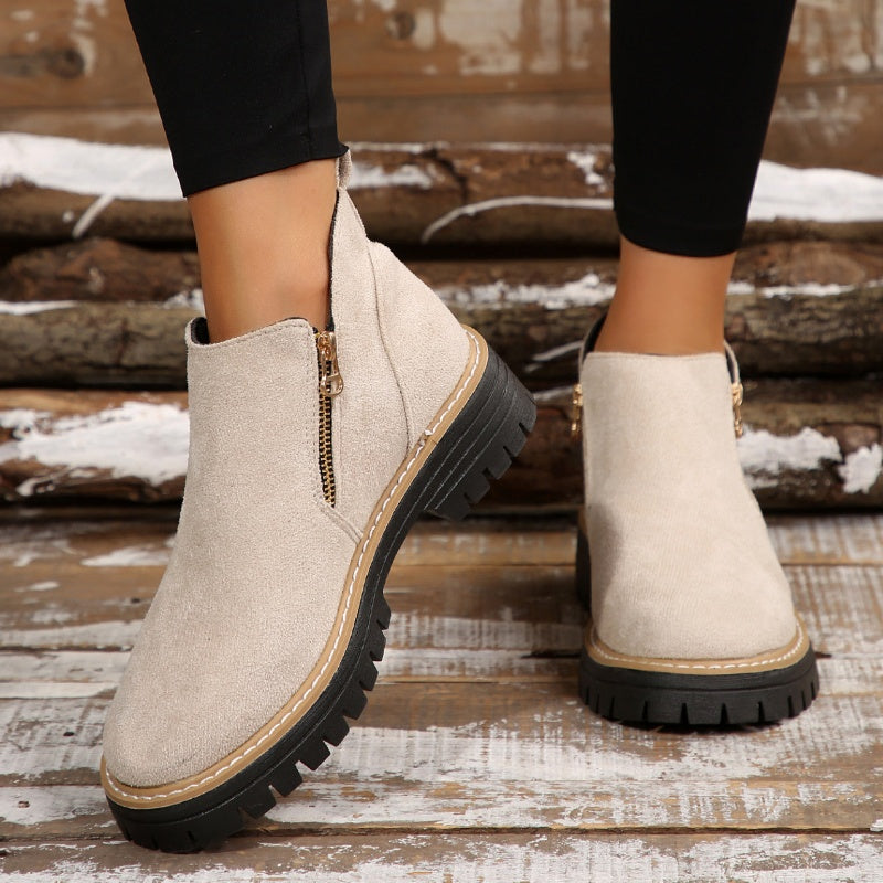 Women's Side-Zip Platform Boots