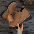 Women's Side-Zip Platform Boots