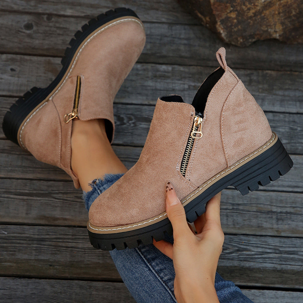 Women's Side-Zip Platform Boots