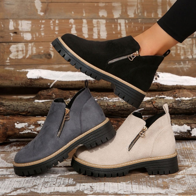 Women's Side-Zip Platform Boots