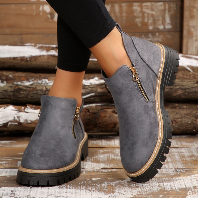 Women's Side-Zip Platform Boots