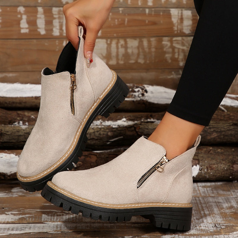 Women's Side-Zip Platform Boots