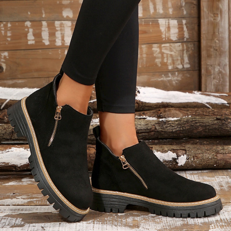 Women's Side-Zip Platform Boots