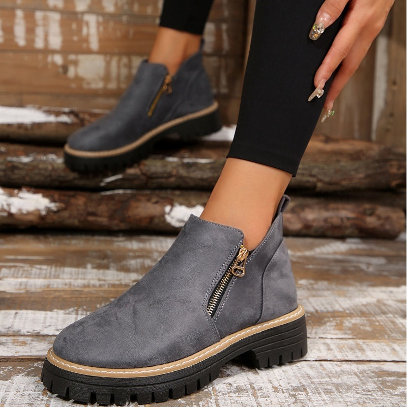 Women's Side-Zip Platform Boots