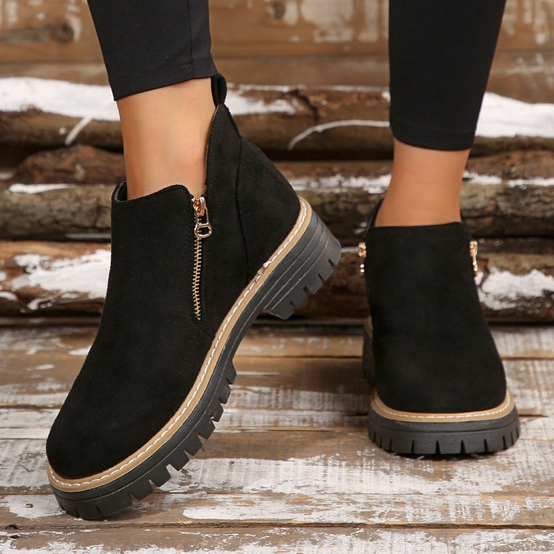 Women's Side-Zip Platform Boots