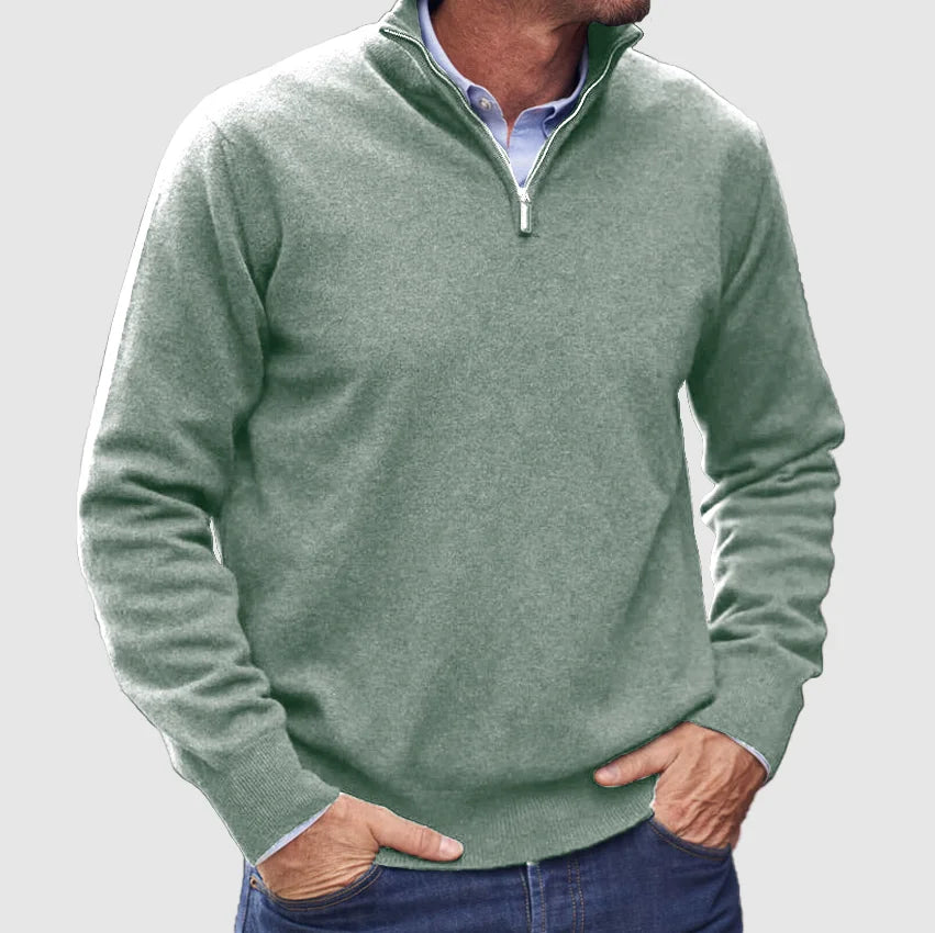 Men's Refined Knit Quarter Zip Jumper
