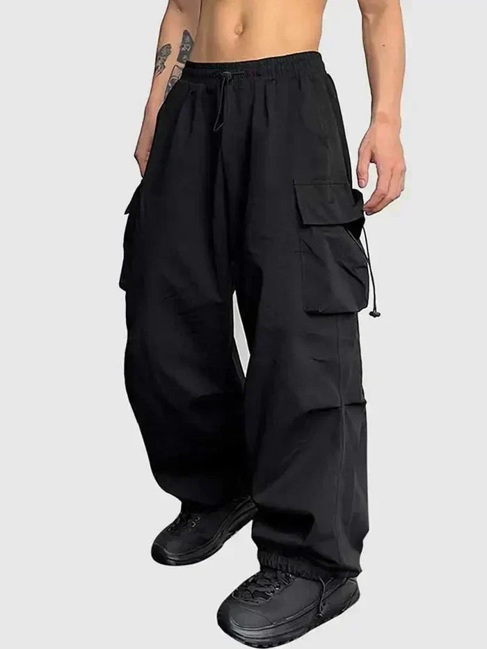 Men's Baggy Wide-Leg Trousers