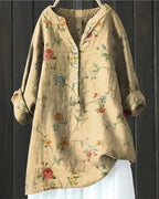 Women's Patchwork Relaxed Tunic Blouse