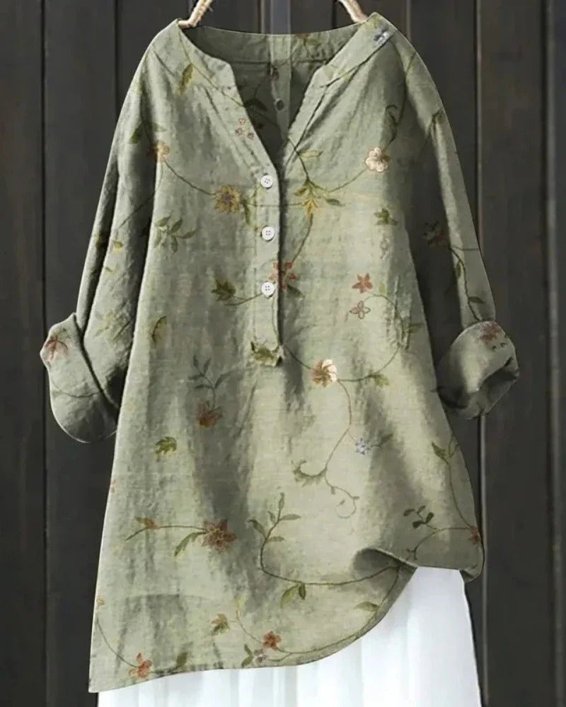 Women's Patchwork Relaxed Tunic Blouse