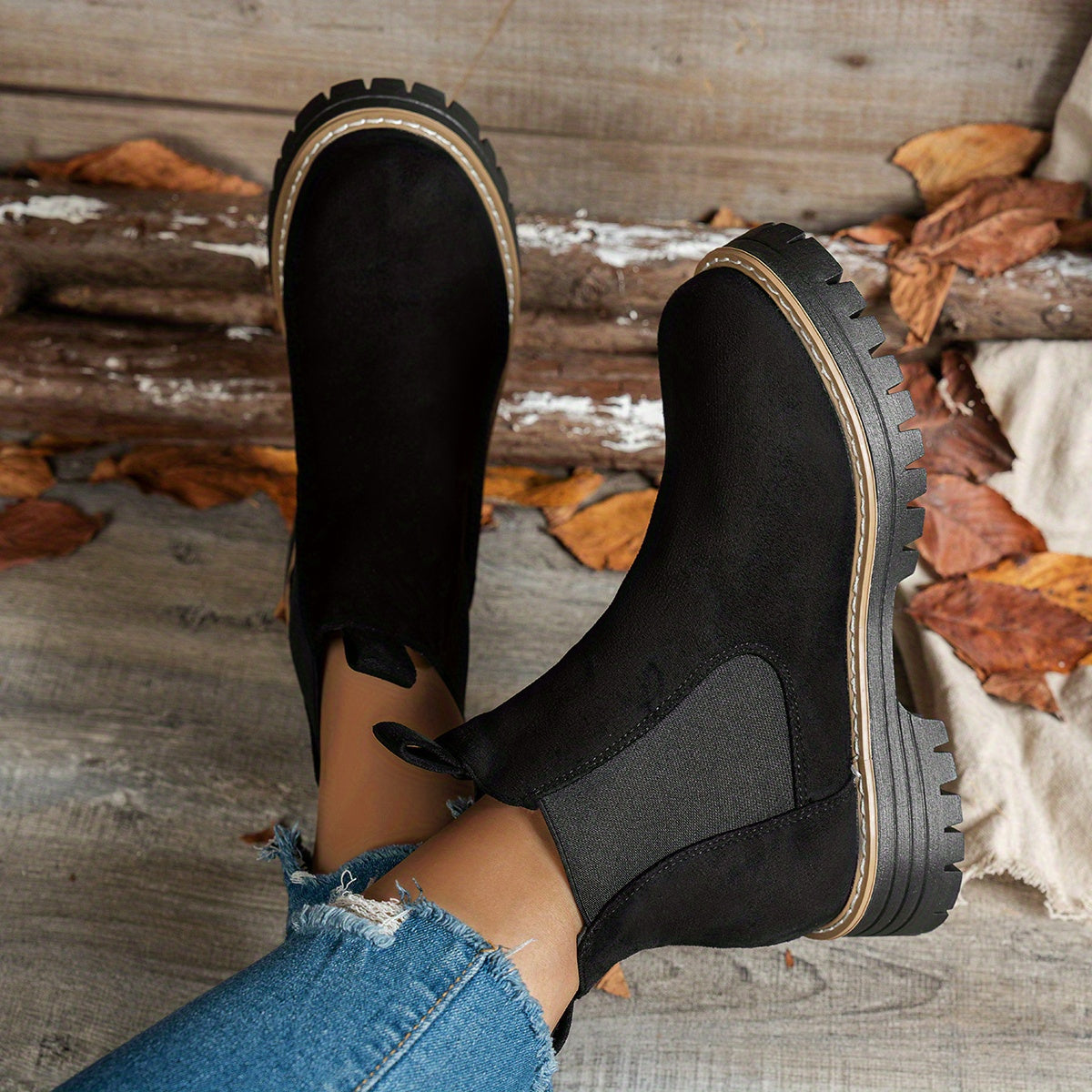 Women's Platform Chelsea Boots