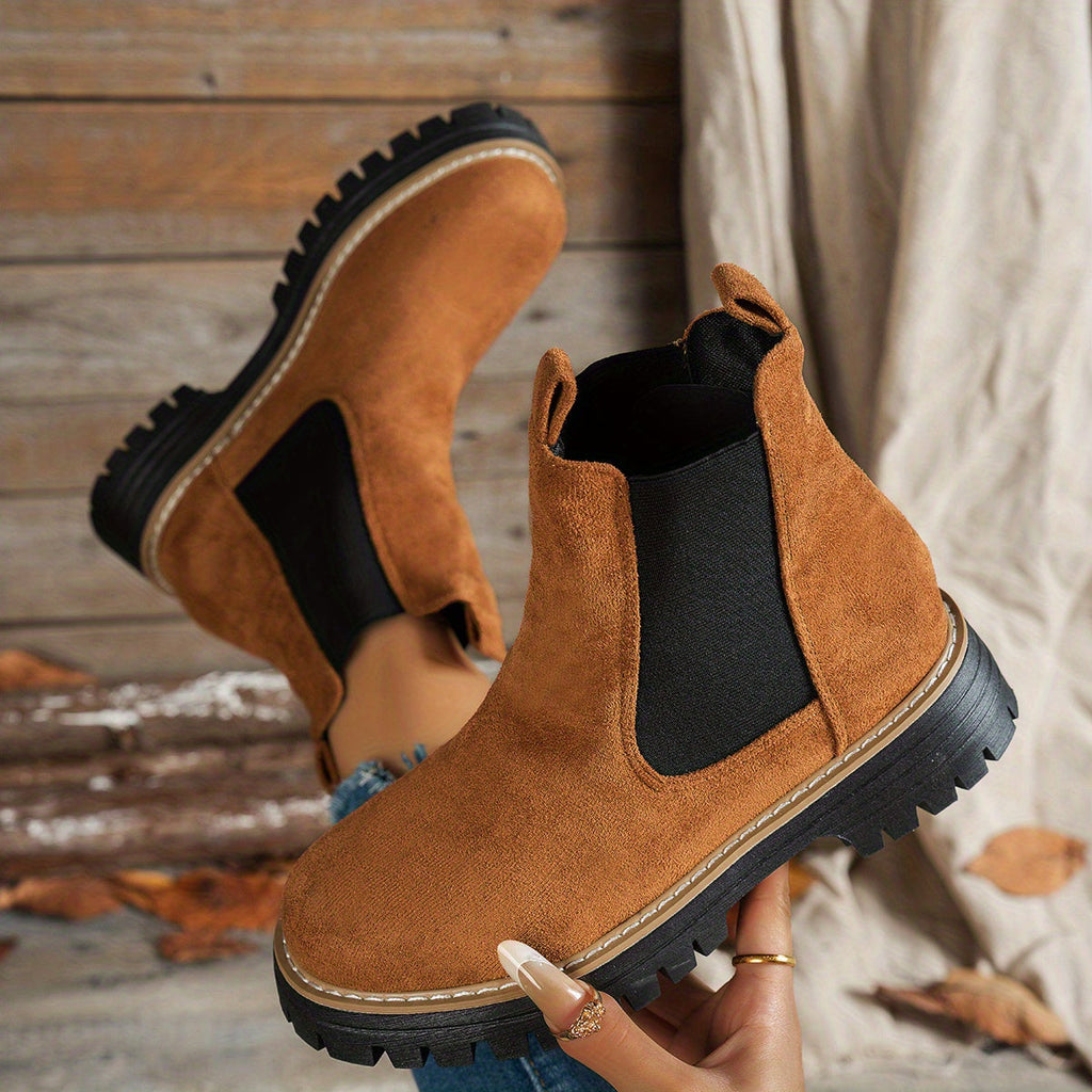 Women's Platform Chelsea Boots