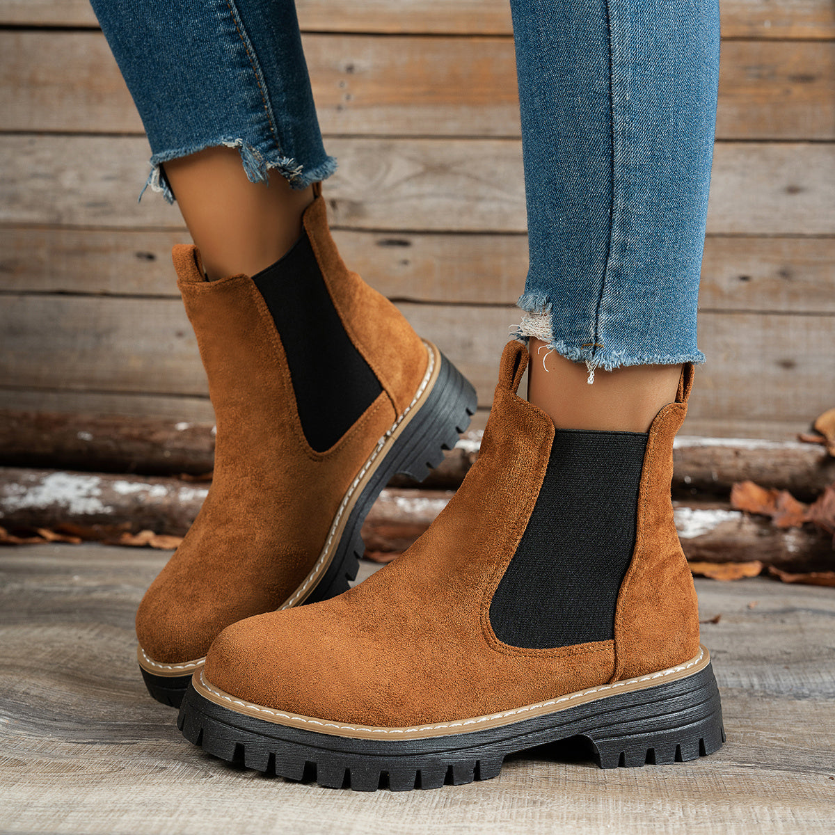 Women's Platform Chelsea Boots