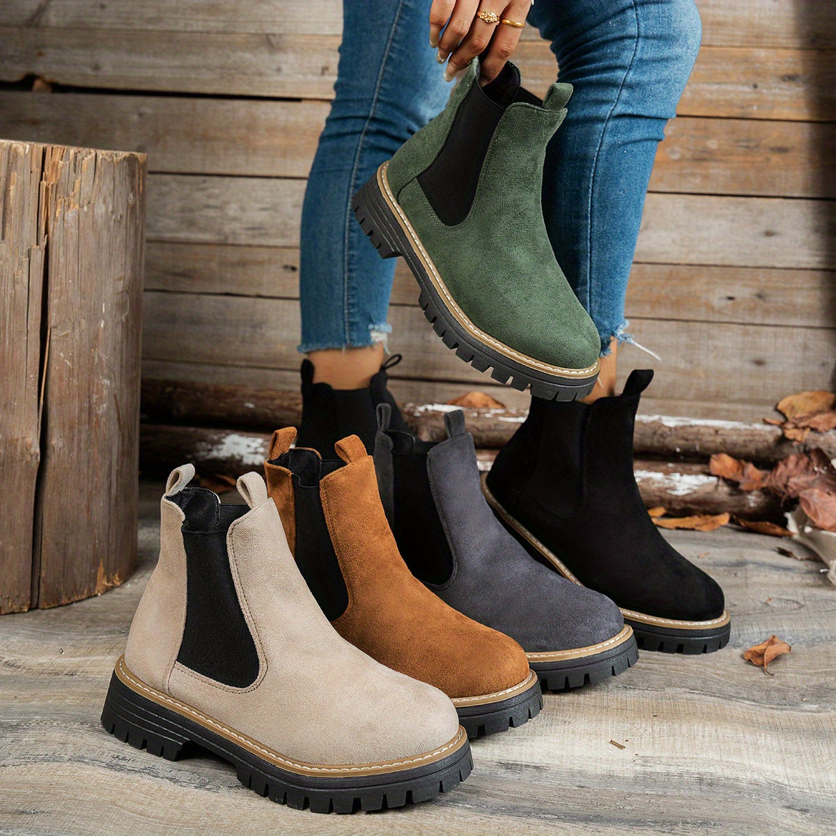 Women's Platform Chelsea Boots