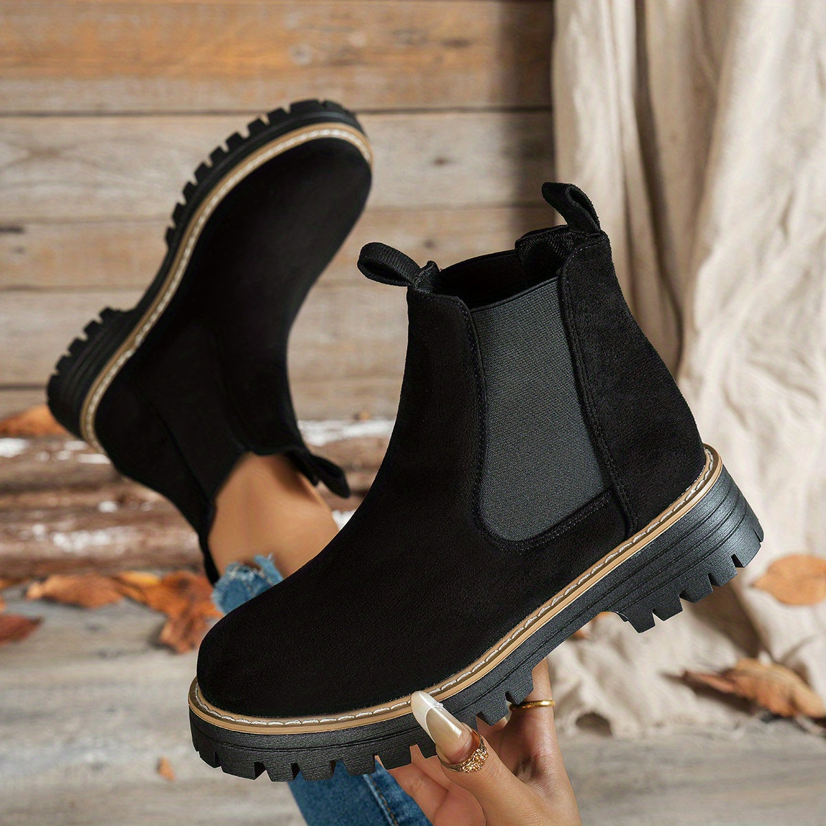 Women's Platform Chelsea Boots