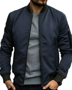 Men's Sporty Lightweight Bomber Jacket