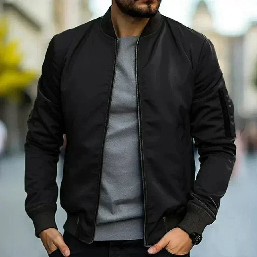 Men's Sporty Lightweight Bomber Jacket