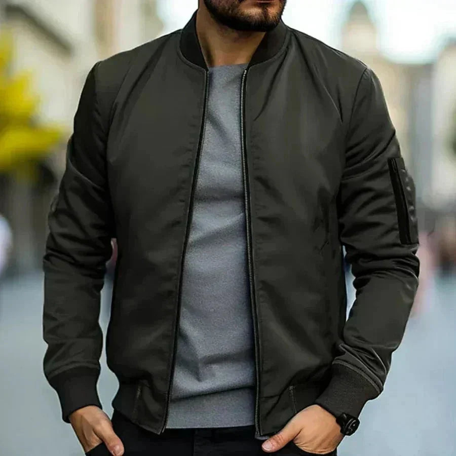 Men's Sporty Lightweight Bomber Jacket