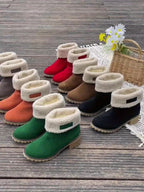 Women's Fleece Lined Block-Heel Boots