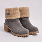 Women's Fleece Lined Block-Heel Boots
