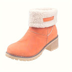 Women's Fleece Lined Block-Heel Boots