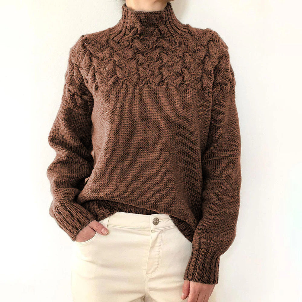 Women's Ribbed Cable Knit Jumper
